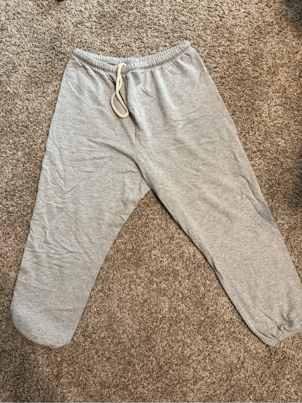 AERIE - Gray Elastic Waist Sweatpants - Comfortable Everyday Bottoms